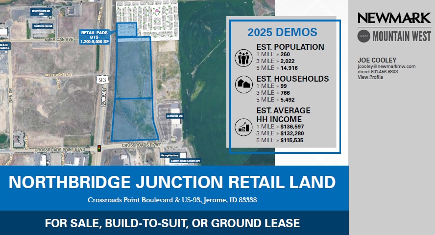 US Highway 93 & Crossroads Point blvd, Jerome, ID for sale Primary Photo- Image 1 of 2