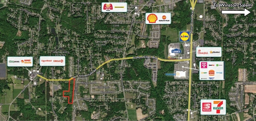 1950 Clemmonsville rd, Winston-Salem, NC à vendre - Photo du bâtiment - Image 3 de 5
