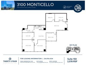 3100 Monticello Ave, Dallas, TX à louer Plan d’étage- Image 1 de 1