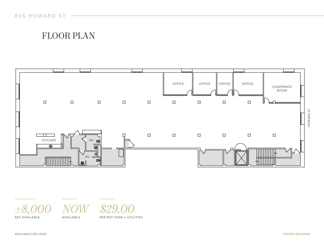 835-837 Howard St, San Francisco, CA for lease Floor Plan- Image 1 of 1