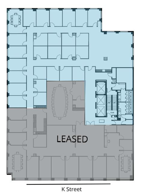 1750 K St NW, Washington, DC for lease Floor Plan- Image 1 of 1