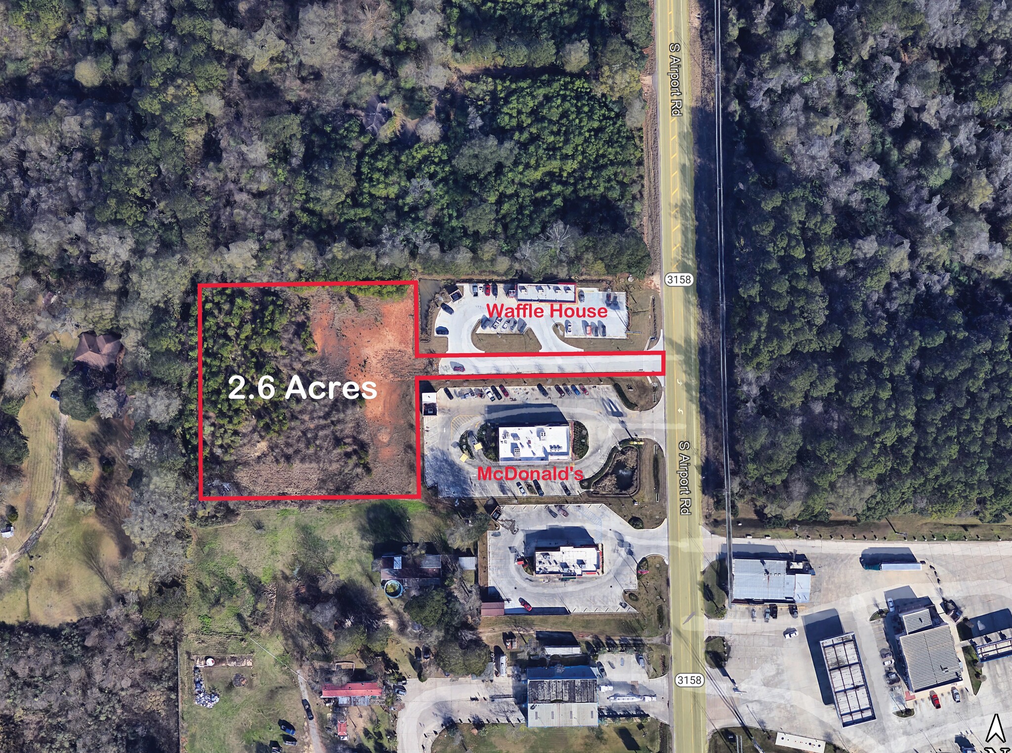 S Airport Rd, Hammond, LA for sale Aerial- Image 1 of 4