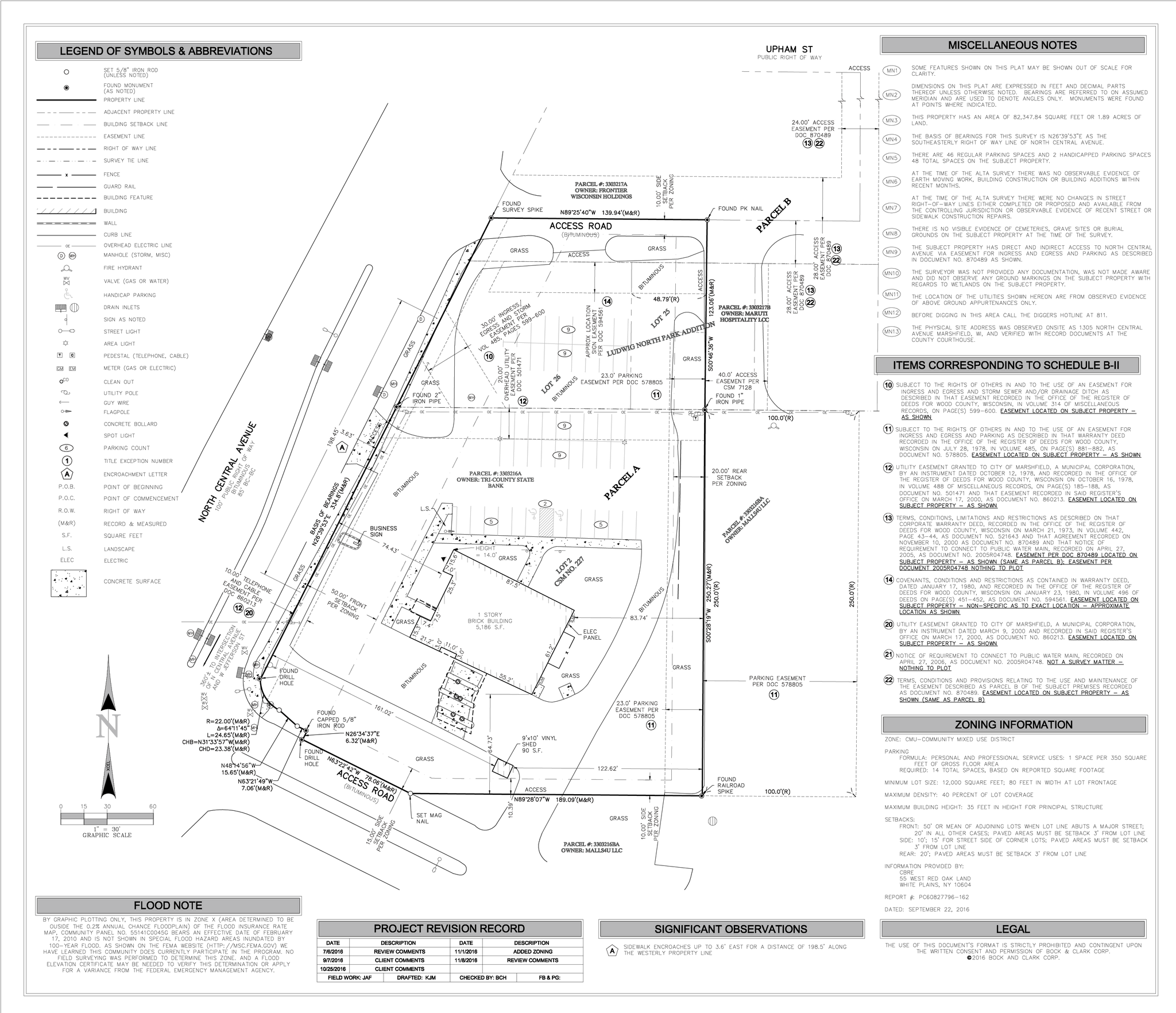 1305 N Central Ave, Marshfield, WI à louer Plan de site- Image 1 de 2