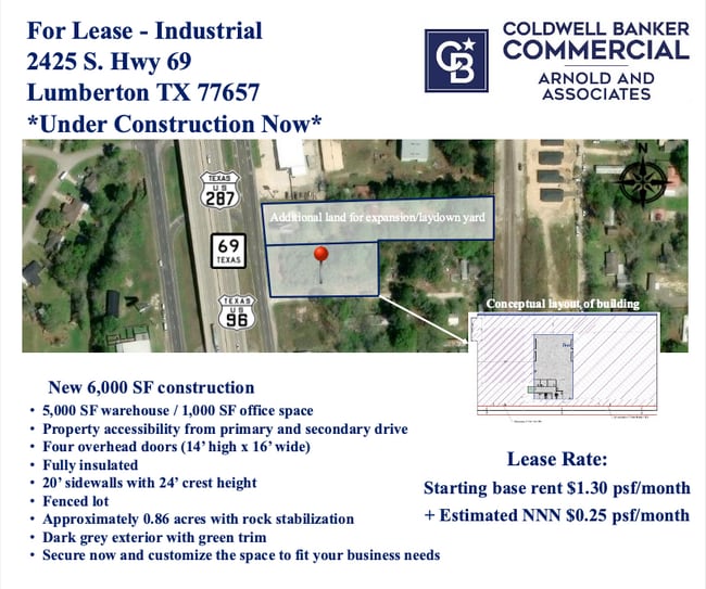 More details for 2425 Hwy 69 hwy, Lumberton, TX - Industrial for Lease