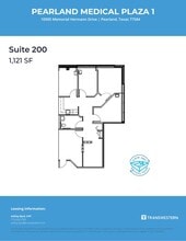 10905 Memorial Hermann Dr, Pearland, TX for lease Floor Plan- Image 1 of 1