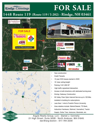 More details for 1448 NH Route 119, Rindge, NH - Retail for Sale