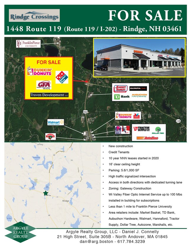 More details for 1448 NH Route 119, Rindge, NH - Retail for Sale