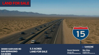 Plus de détails pour 38989 Harvard Rd, Newberry Springs, CA - Terrain à vendre