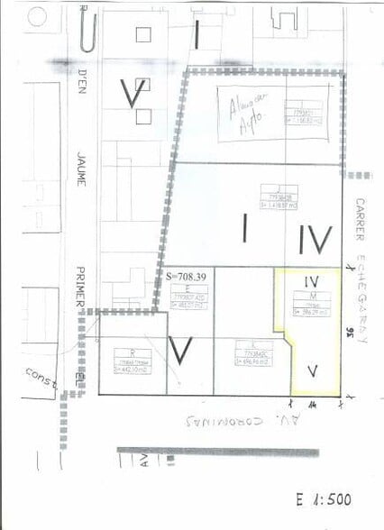 Terrain dans València, Valencia à louer - Plan de site - Image 2 de 2