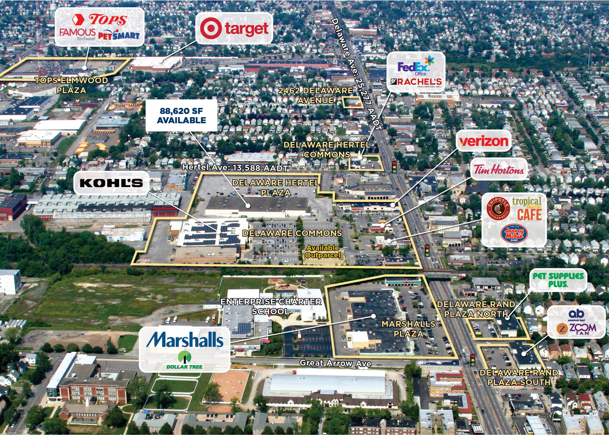 2226 Delaware Ave, Buffalo, NY à louer Photo du bâtiment- Image 1 de 1