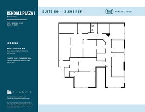 7887 N Kendall Dr, Miami, FL à louer Plan d’étage- Image 1 de 1