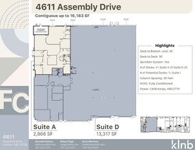 4611 Assembly Dr, Lanham, MD for lease Floor Plan- Image 1 of 24