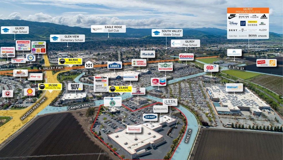 950 Renz Ln, Gilroy, CA à louer - Aérien - Image 3 de 6