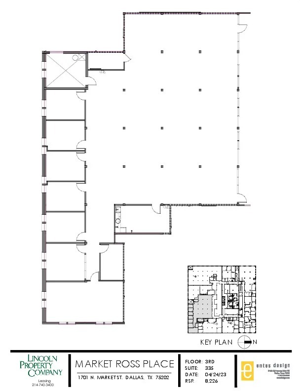 1701 N Market St, Dallas, TX à louer Plan d’étage- Image 1 de 1