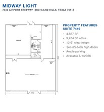 7450-7470 Dogwood Park, Richland Hills, TX for lease Floor Plan- Image 1 of 1