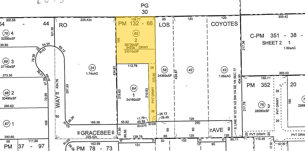 14000 Gracebee Ave, Norwalk, CA for lease - Plat Map - Image 3 of 3