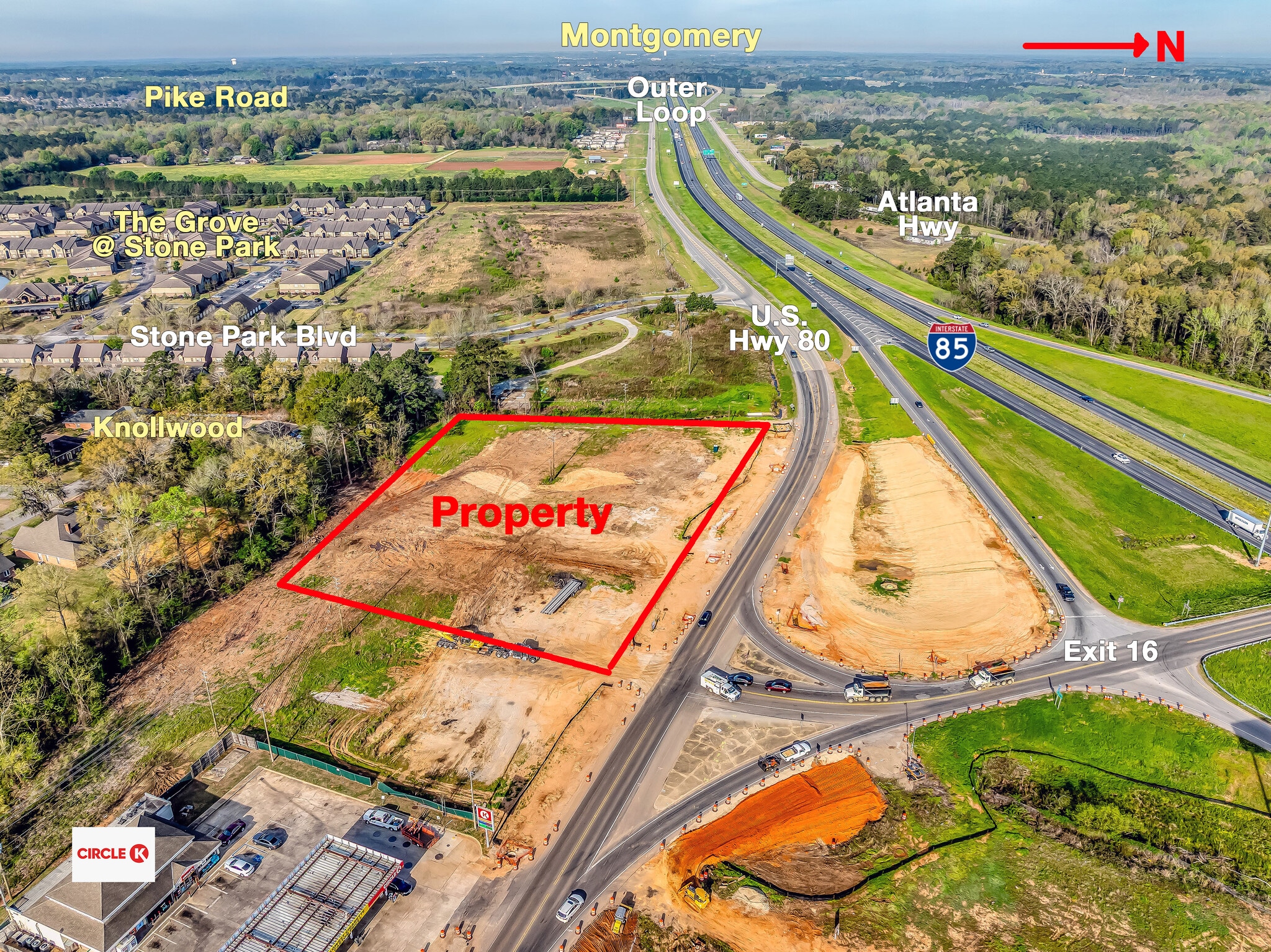 Waugh Station - U.S. Hwy 80, Pike Road, Pike Road, AL for lease Primary Photo- Image 1 of 5