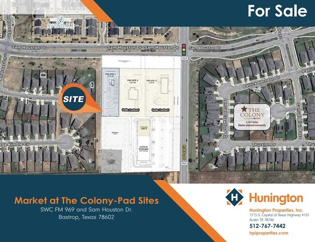 More details for SWC FM 969 and Sam Houston Dr, Bastrop, TX - Land for Sale