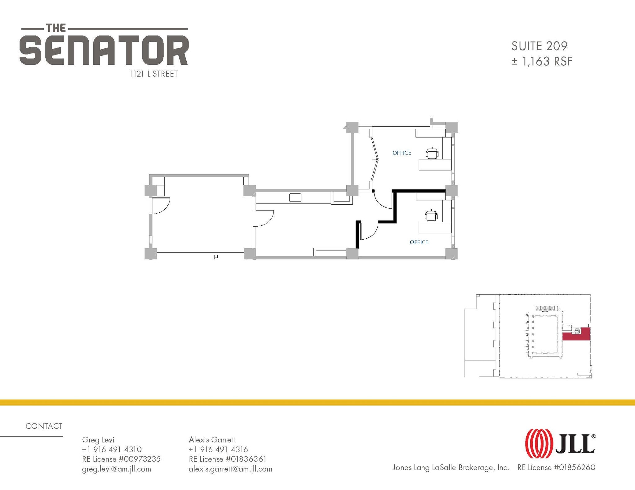 1121 L St, Sacramento, CA à louer Plan d’étage- Image 1 de 1
