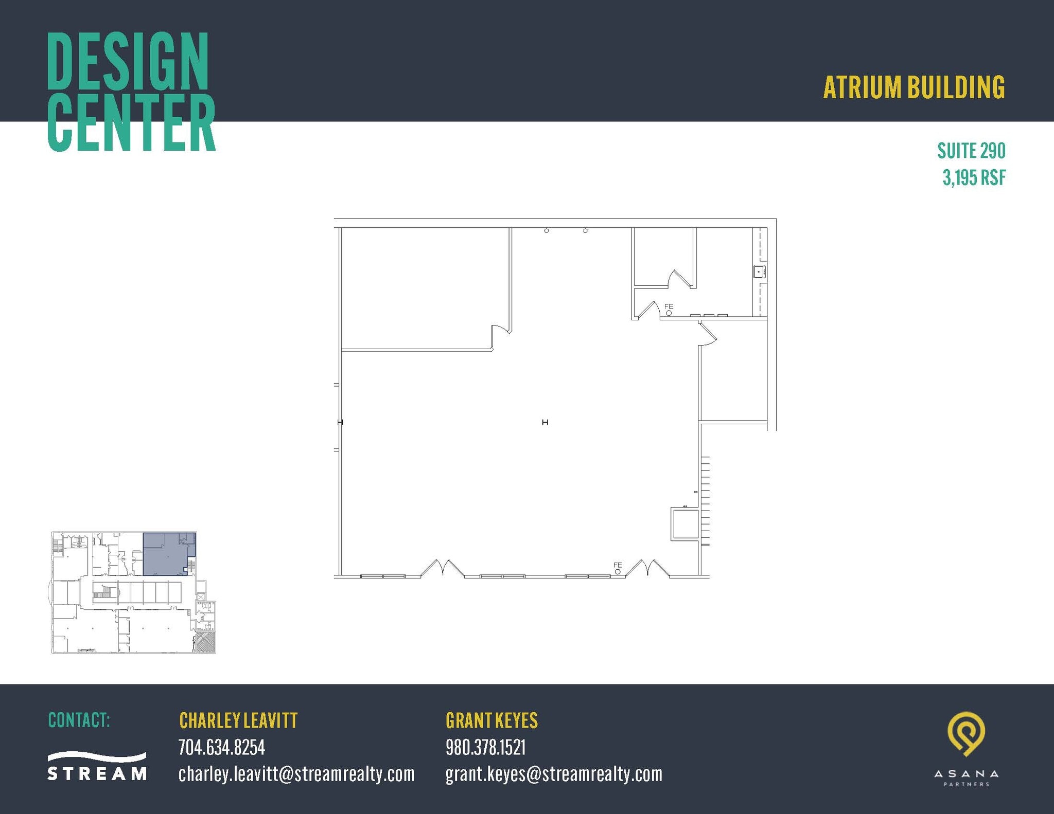 127 W Worthington Ave, Charlotte, NC à louer Plan d’étage- Image 1 de 1