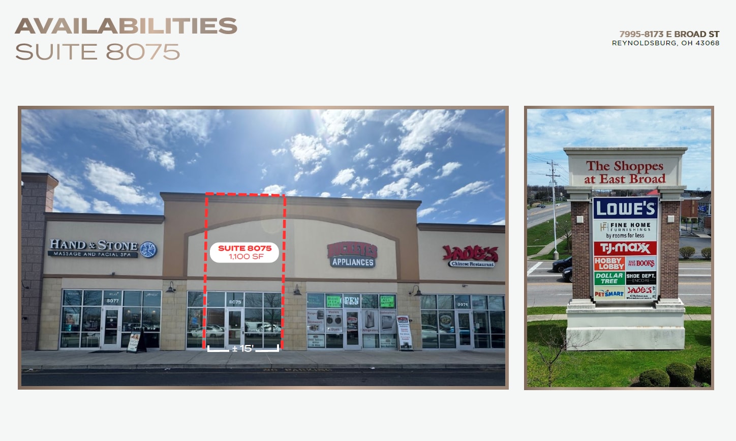 7995-8173 E Broad St, Reynoldsburg, OH for lease Building Photo- Image 1 of 1