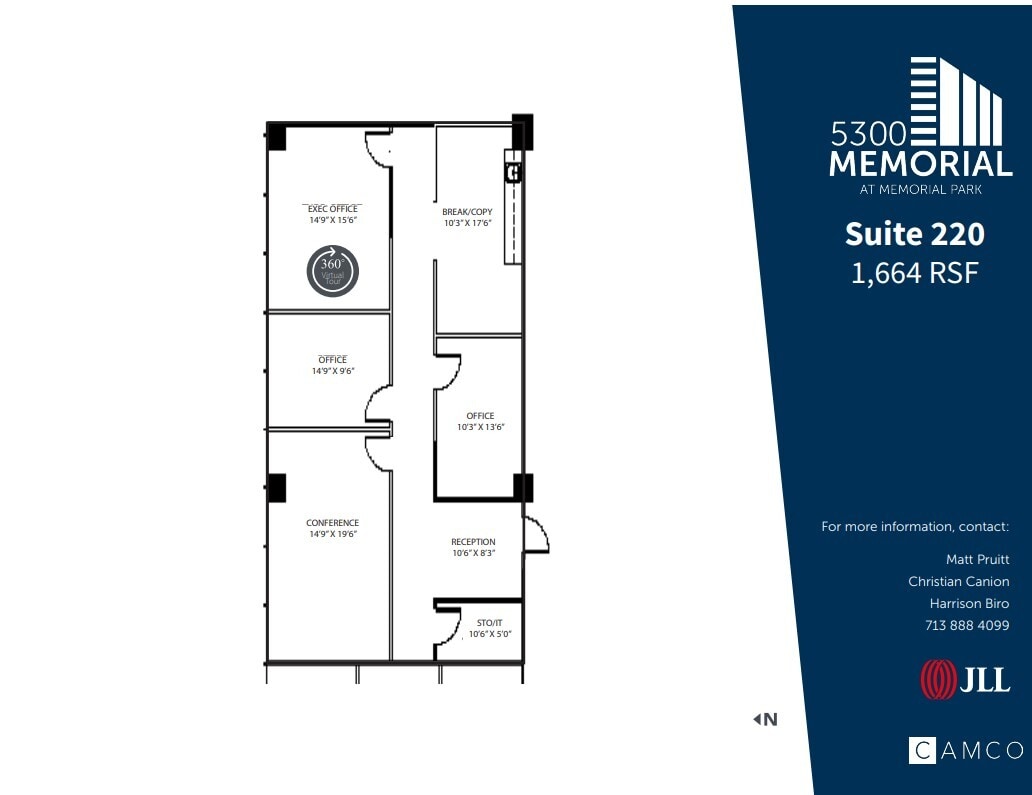 5300 Memorial Dr, Houston, TX à louer Plan d’étage- Image 1 de 1