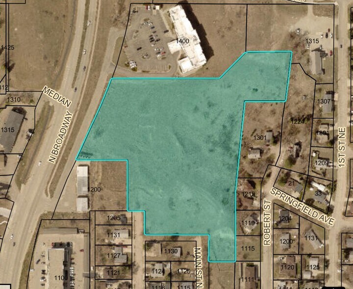 TBD Broadway Heights 2nd Addition N St, Minot, ND for sale - Aerial - Image 3 of 21