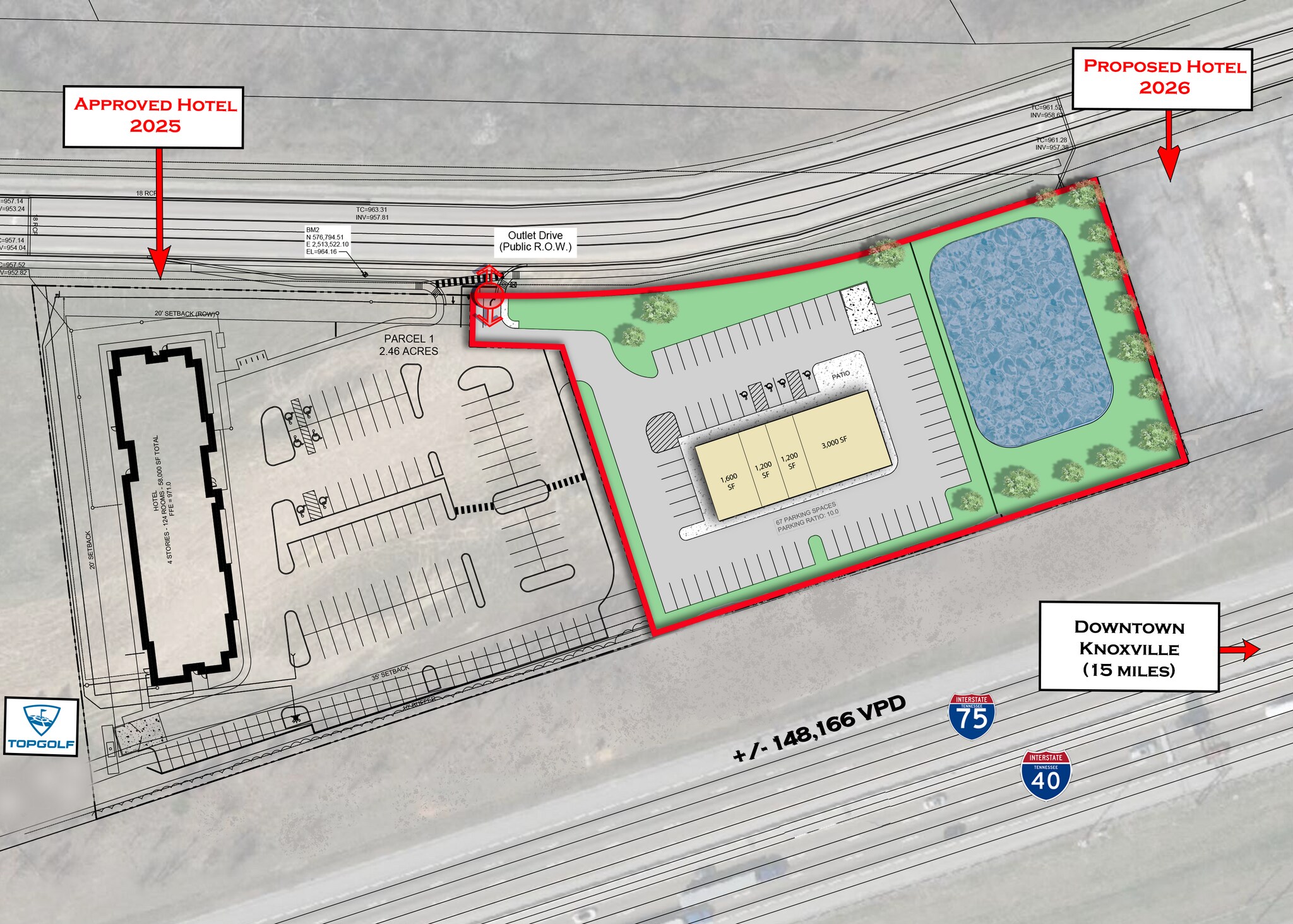 11320 Outlet Dr, Knoxville, TN à vendre Plan de site- Image 1 de 4