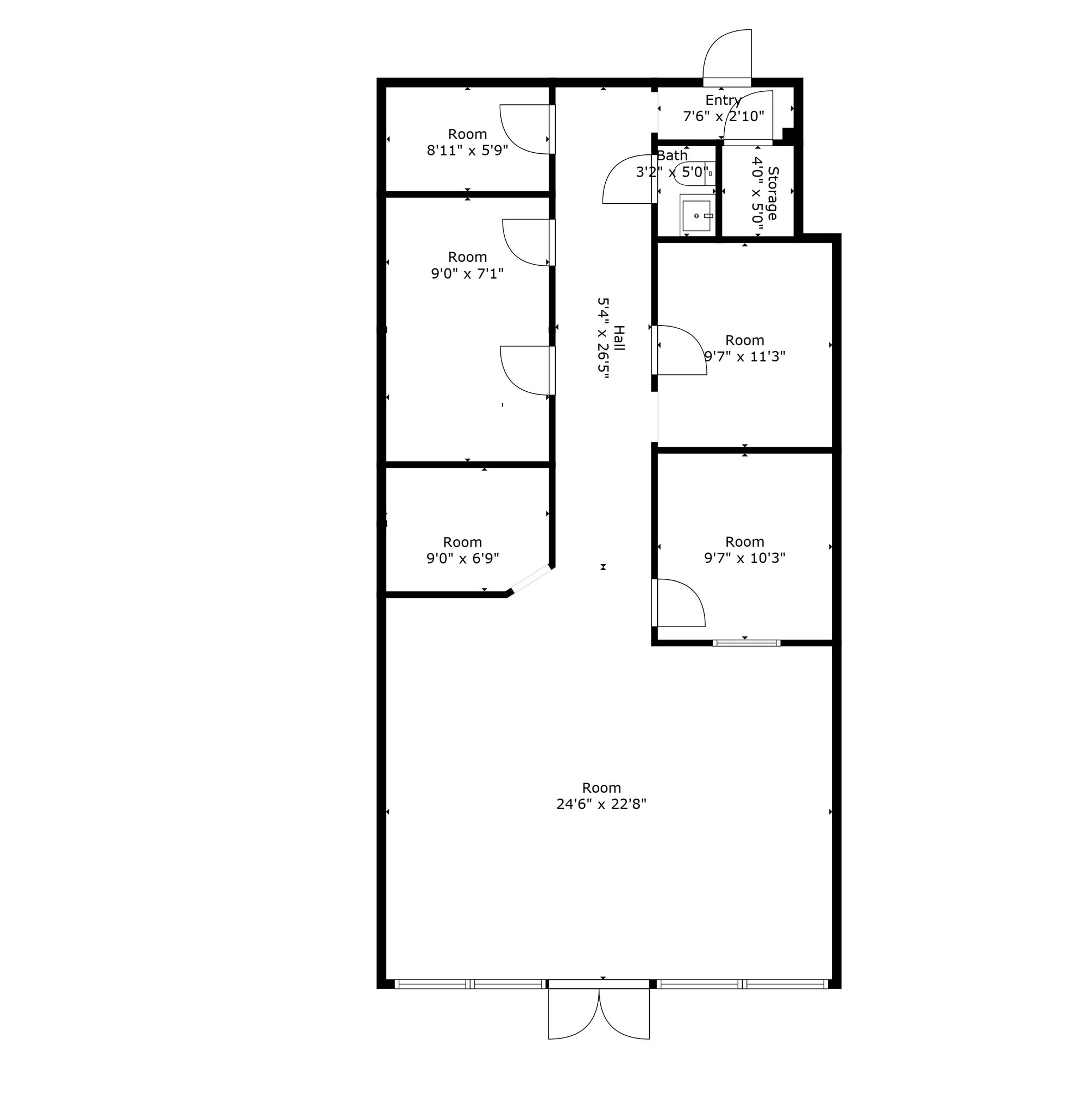 2401 W Pioneer Pky, Pantego, TX à louer Plan d’étage- Image 1 de 2