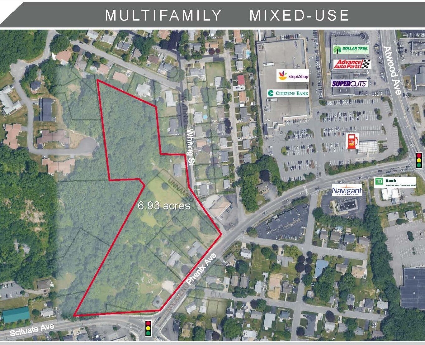 275 Phenix Ave, Cranston, RI à vendre Aérien- Image 1 de 2