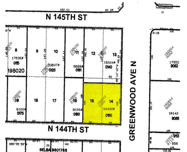 14401 Greenwood Ave N, Seattle, WA à vendre - Plan cadastral - Image 3 de 4