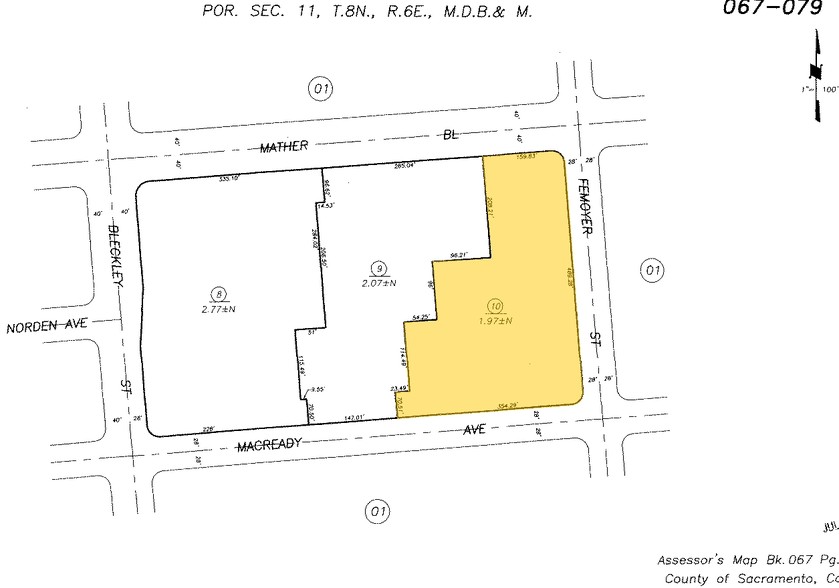 10640 Mather Blvd, Mather, CA à louer - Plan cadastral - Image 2 de 9