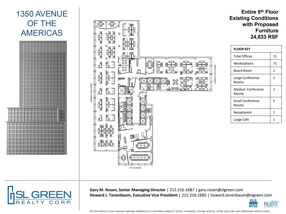 1350 Avenue of the Americas, New York, NY à louer Plan d  tage- Image 1 de 2