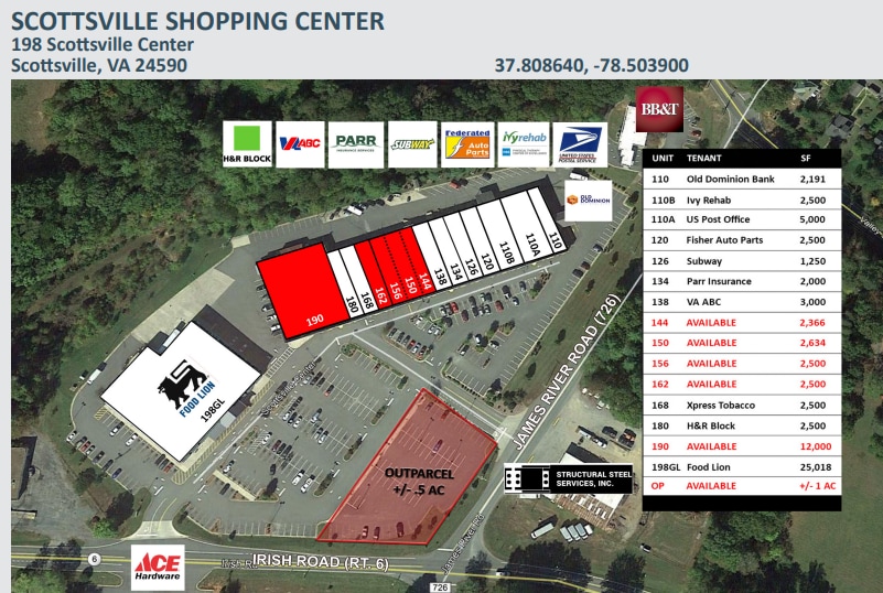 110-126 Scottsville Ctr, Scottsville, VA for lease - Building Photo - Image 3 of 8