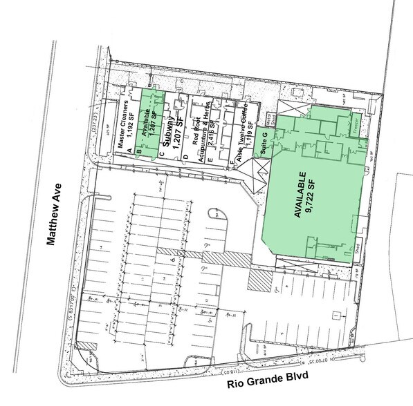 2400 Rio Grande Blvd NW, Albuquerque, NM à louer - Plan de site - Image 2 de 6