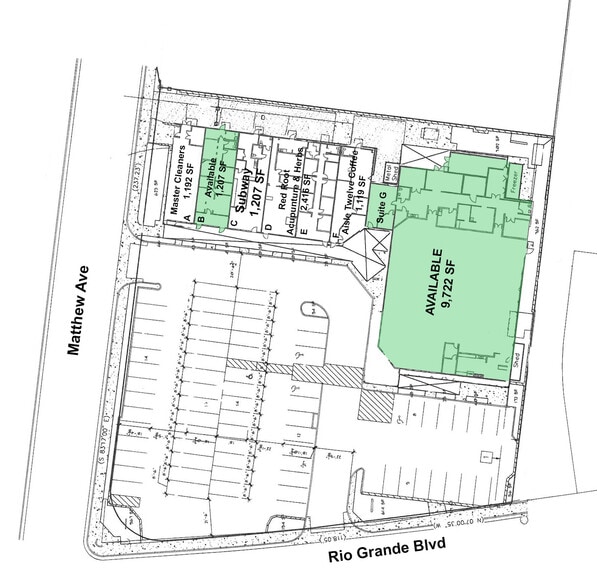 2400 Rio Grande Blvd NW, Albuquerque, NM for lease - Site Plan - Image 2 of 6