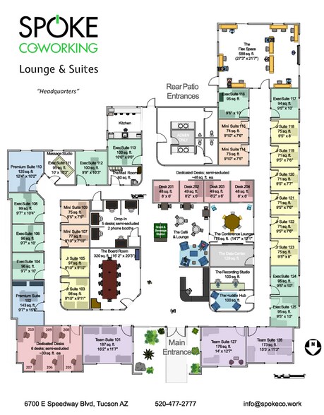 6700 E Speedway Blvd, Tucson, AZ à louer - Plan d’étage - Image 3 de 9