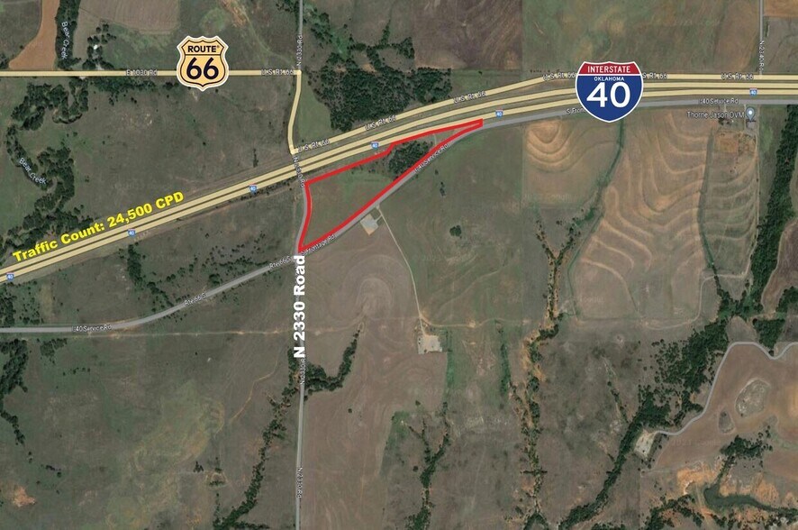 Route 66/I-40 & N 2330 Rd, Weatherford, OK à vendre - Photo du bâtiment - Image 2 de 2