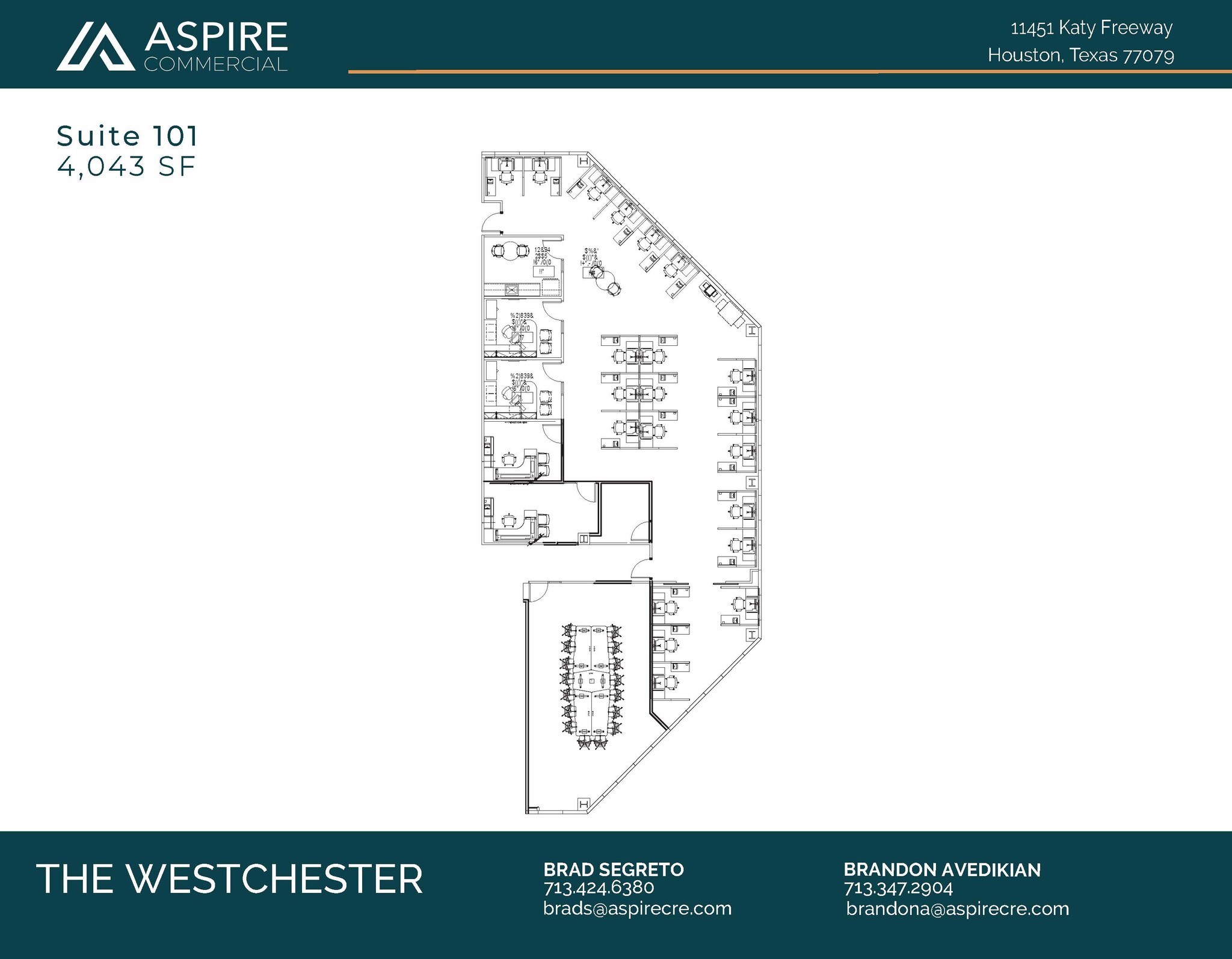 11451 Katy Fwy, Houston, TX for lease Floor Plan- Image 1 of 2