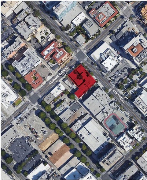 528 Arizona Ave, Santa Monica, CA à louer - Aérien - Image 3 de 4
