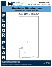 701 Shepherd Dr, Garland, TX à louer Plan d  tage- Image 1 de 1