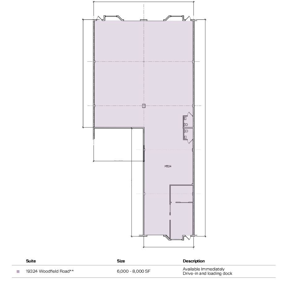 19300-19326 Woodfield Rd, Gaithersburg, MD for lease Floor Plan- Image 1 of 5