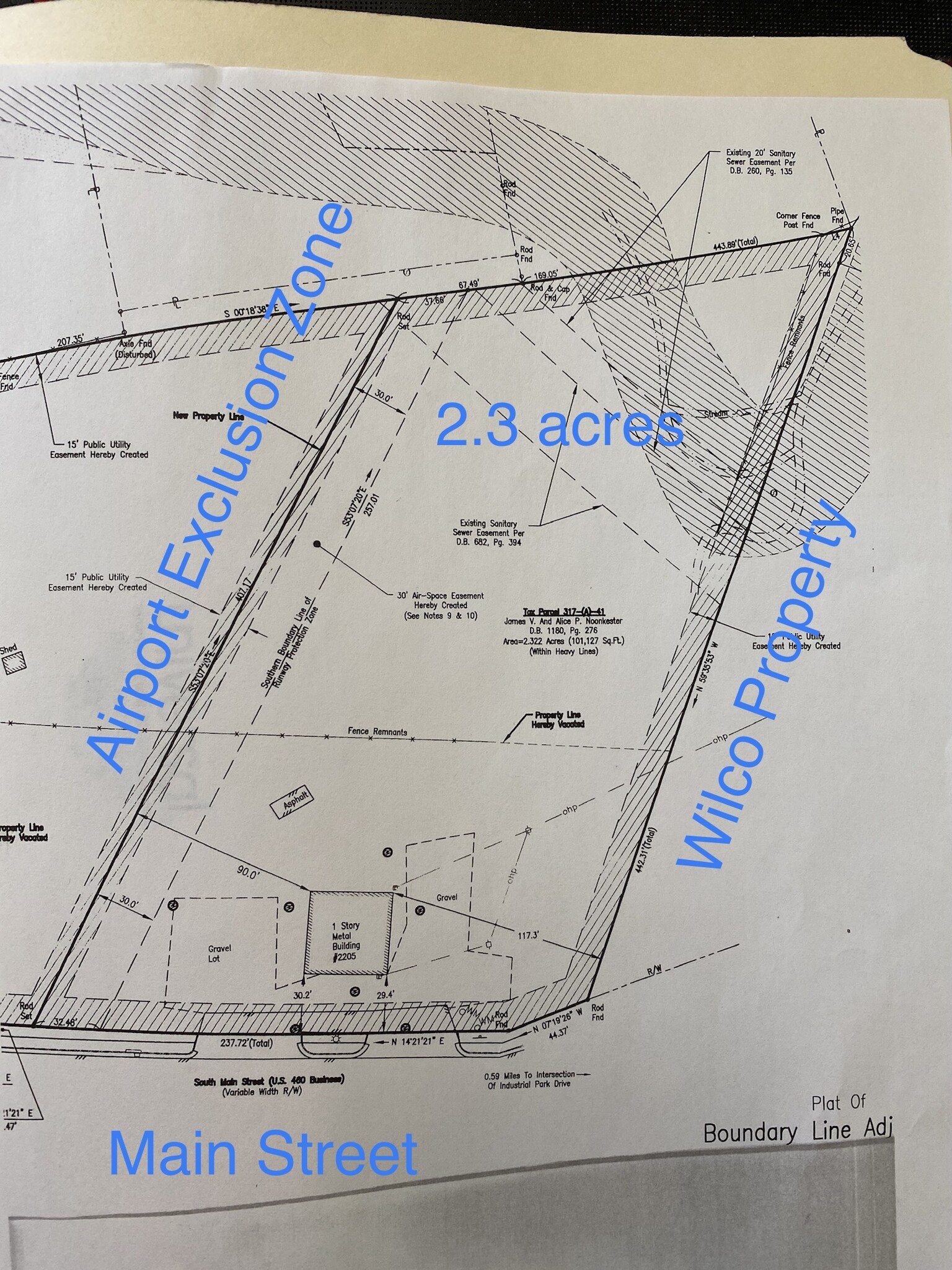 2205 South Main St, Blacksburg, VA à vendre Plan cadastral- Image 1 de 8