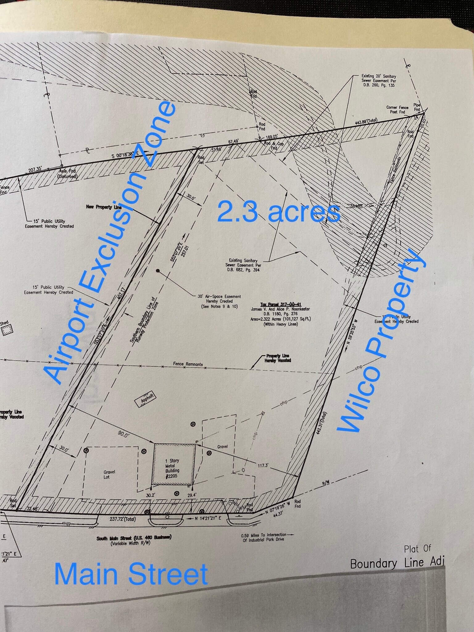 2205 South Main St, Blacksburg, VA for sale Plat Map- Image 1 of 8