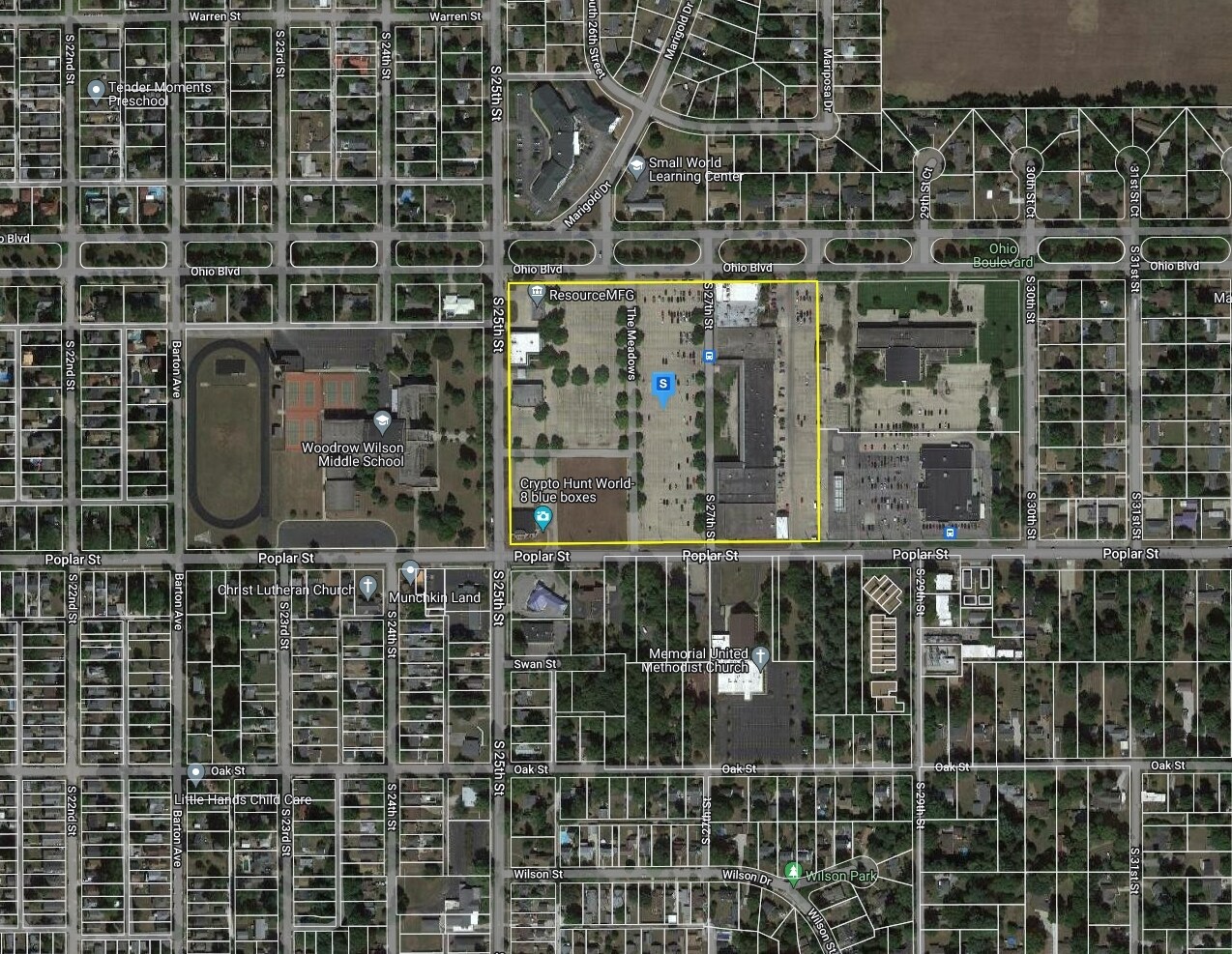 2800 Poplar St, Terre Haute, IN à vendre Plan cadastral- Image 1 de 2