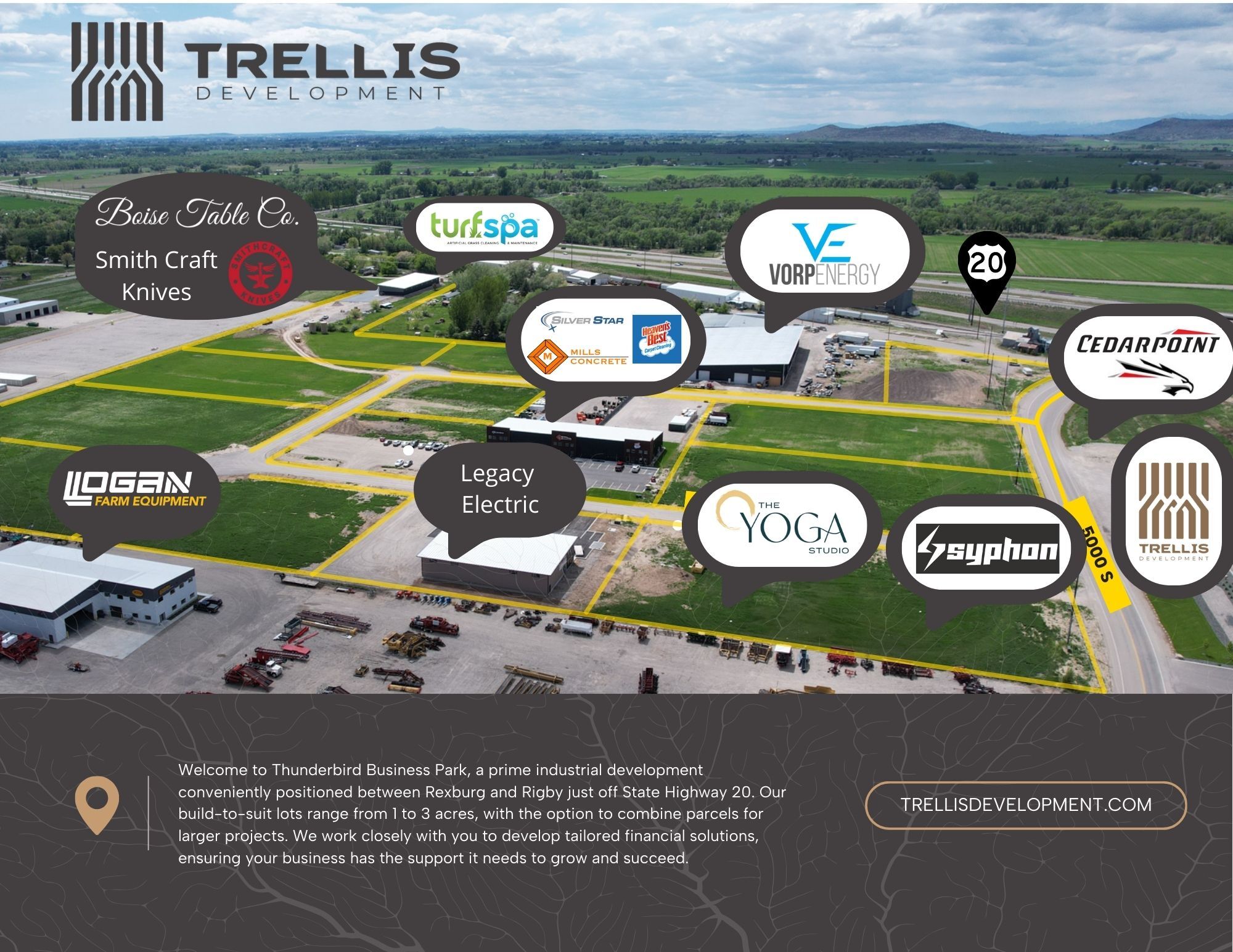 4760 Yellowstone Highway, Rexburg, ID for sale Aerial- Image 1 of 11