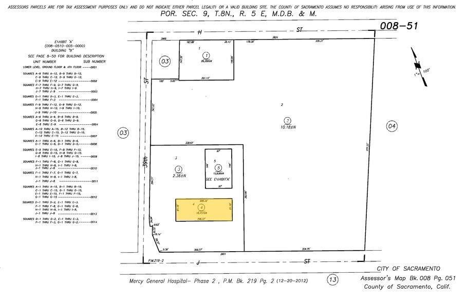 3939 J St, Sacramento, CA à louer - Plan cadastral - Image 3 de 8