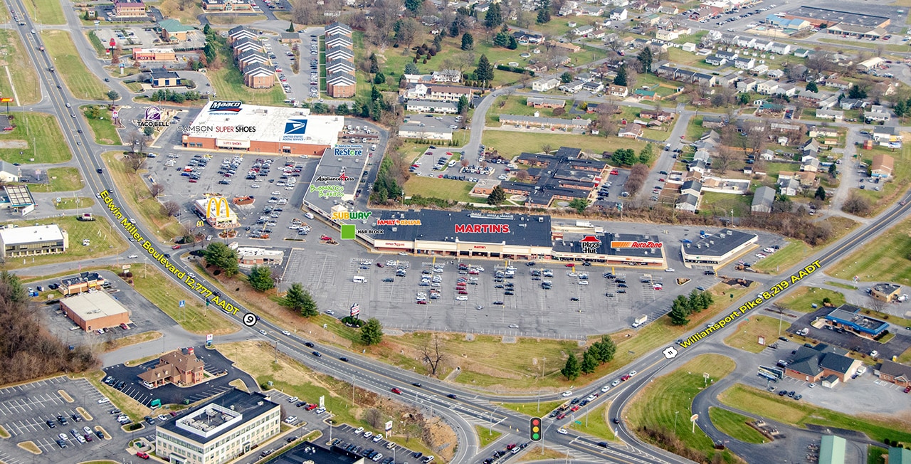 1291 Edwin Miller Blvd, Martinsburg, WV for lease Aerial- Image 1 of 9