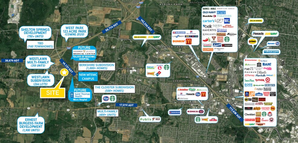 5229 Veterans Pky, Murfreesboro, TN à louer - Aérien - Image 1 de 1