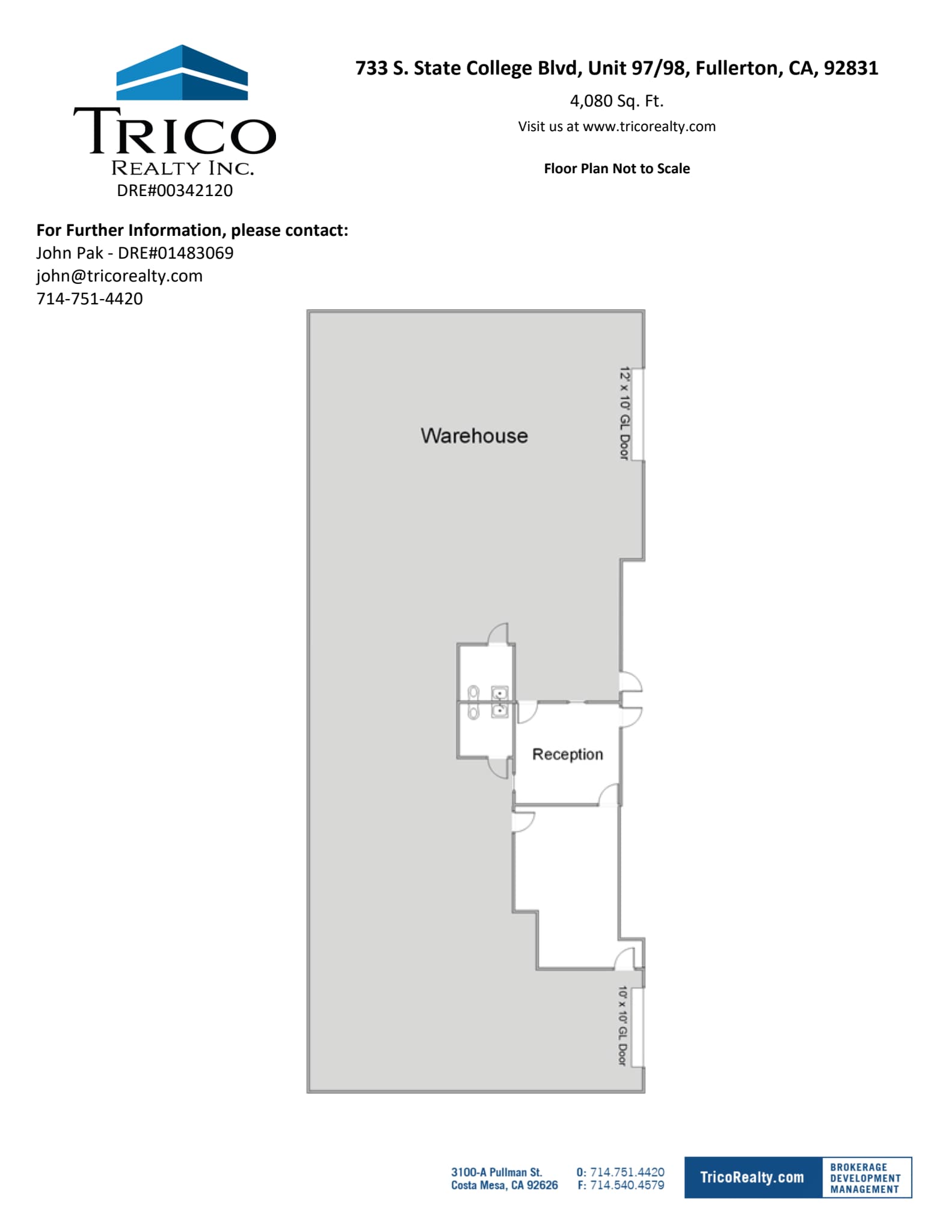 667-759 S State College Blvd, Fullerton, CA à louer Plan d’étage- Image 1 de 1